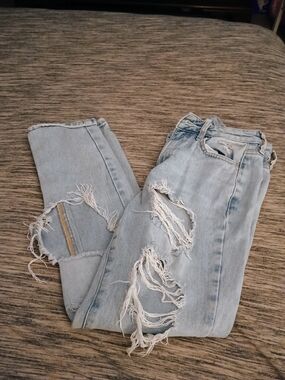 PacSun Light Blue Distressed Boyfriend Jeans